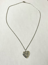 Load image into Gallery viewer, Silver Heart Pendant 'You are always in my heart" 18" Necklace