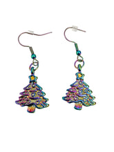 Load image into Gallery viewer, Electroplated Christmas Tree Earringa