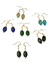 Load image into Gallery viewer, Czech Pressed Glass Earrings (Different colors)