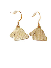 Load image into Gallery viewer, Gold-Plated Santa Hat Earrings