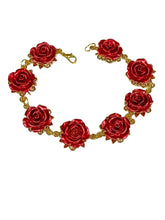 Load image into Gallery viewer, Dark Red Rose Jewelry Set