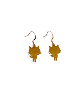 Load image into Gallery viewer, Black Cat Dangle Earrings