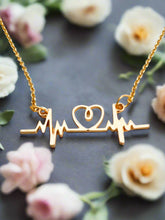 Load image into Gallery viewer, 18" Golden Heartbeat Necklace
