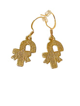 Load image into Gallery viewer, Green & Red Candy Cane w/ Red Ribbon Earrings