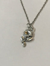 Load image into Gallery viewer, Silver Rose w/ Pink- Blue Beads Jewelry Set