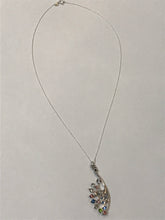 Load image into Gallery viewer, Rhinestone Jeweled Peacock Charm Necklace