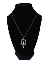 Load image into Gallery viewer, 20" Cat Connector Gold Tone Charm Necklace