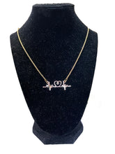 Load image into Gallery viewer, 18" Golden Heartbeat Necklace