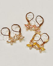 Load image into Gallery viewer, Gold Butterfly Leverback Earring Hooks