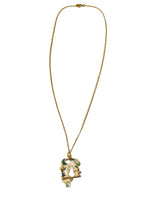 Load image into Gallery viewer, 20&quot; Cat Connector Gold Tone Charm Necklace
