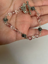 Load image into Gallery viewer, 7 3/4” Rose Toggle Clasp Bracelet
