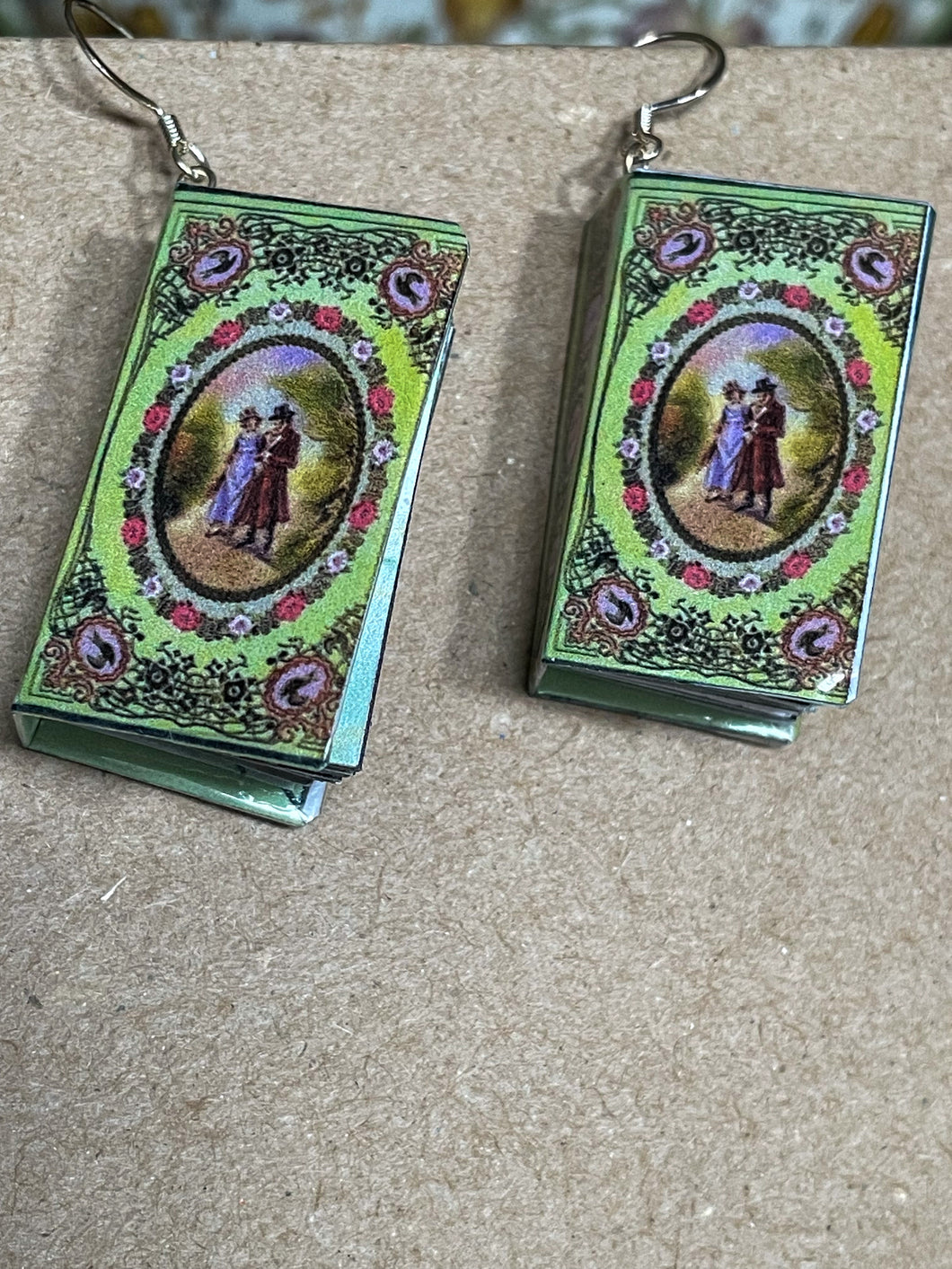 Mini Book Earrings