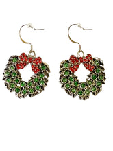 Load image into Gallery viewer, Christmas Wreath Earrings
